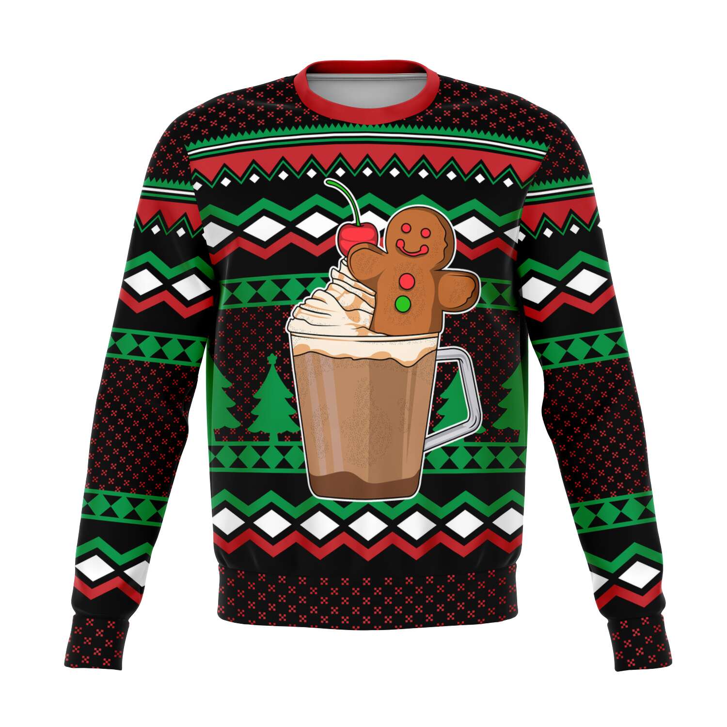 Ugly Holiday Sweater-Gingerbread In A Mug