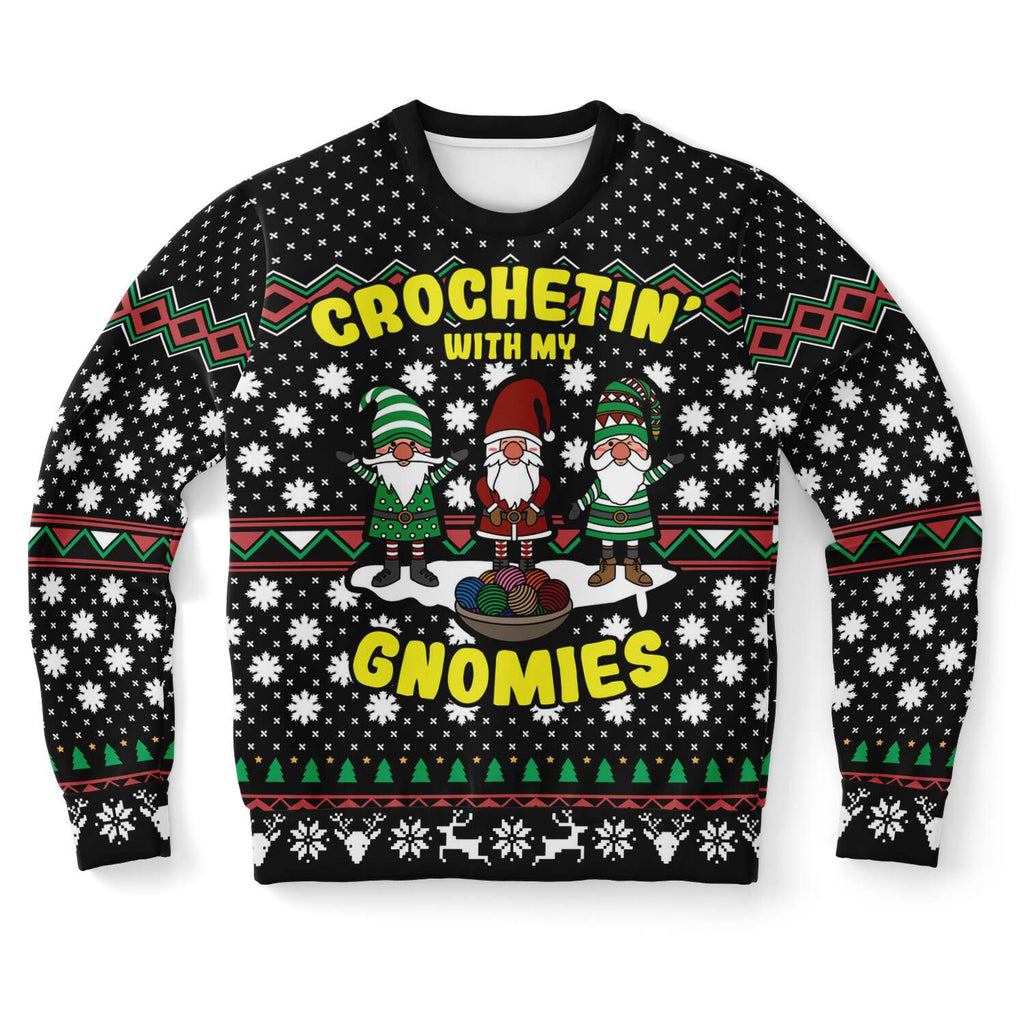 Ugly Holiday Sweater-Crochetin With My Gnomes