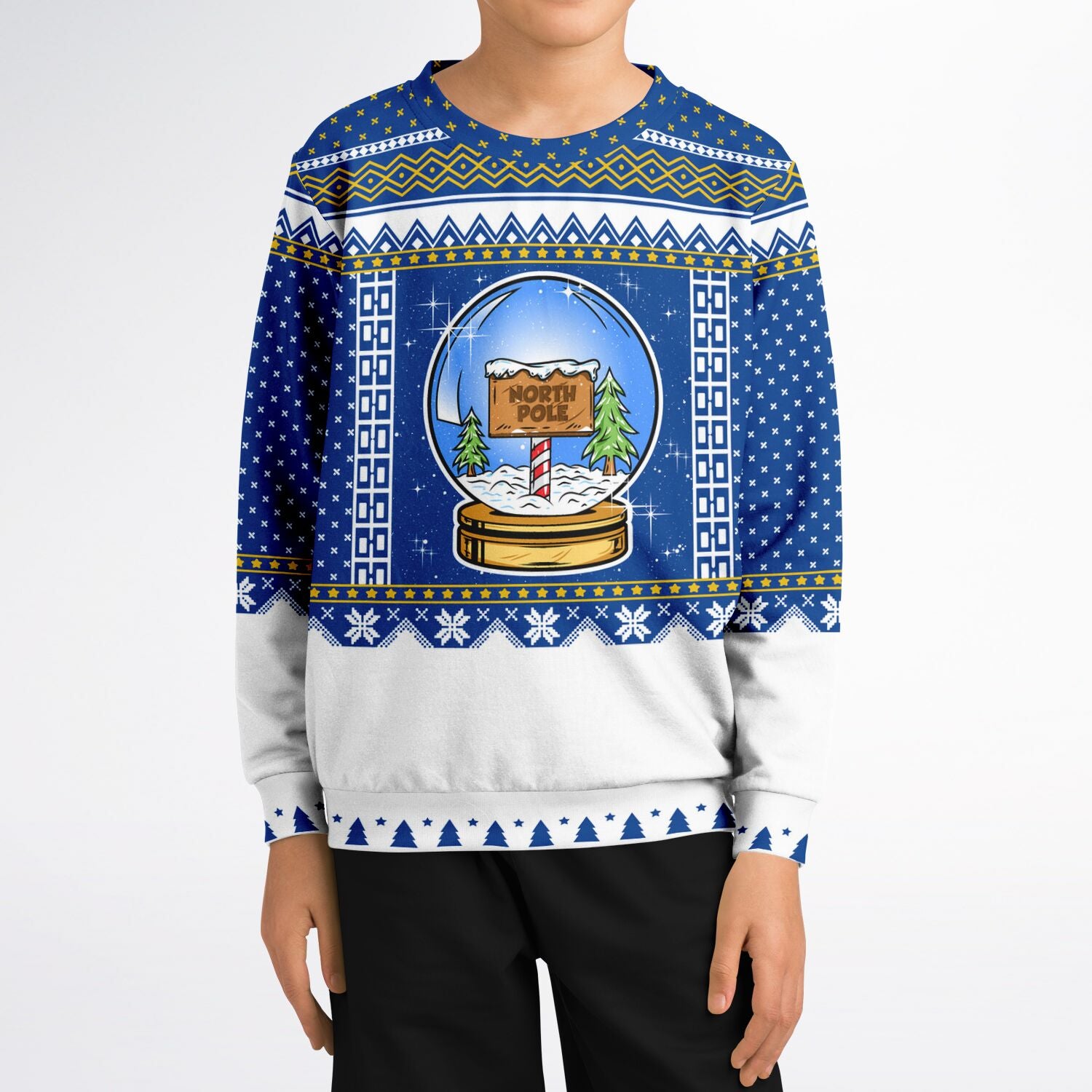Ugly Holiday Sweater-Snow Globe-Kids/Youth