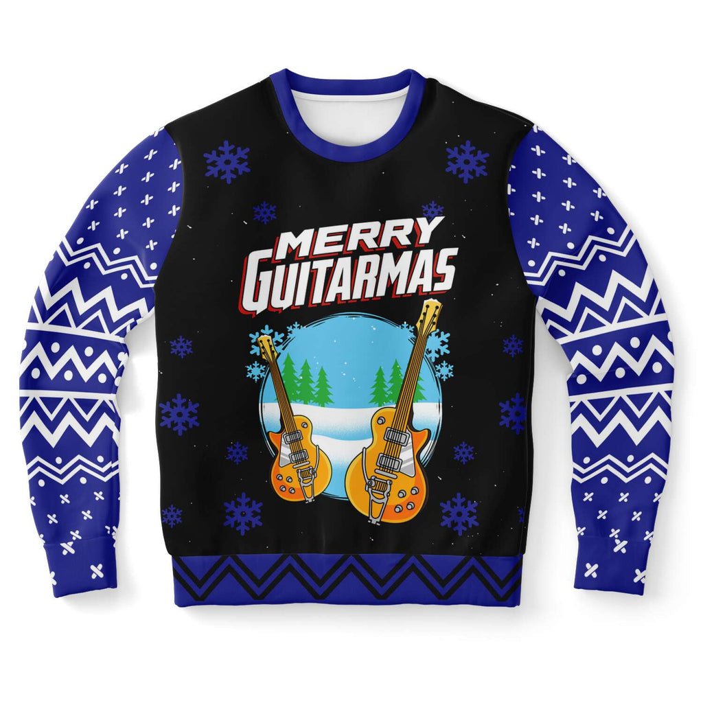 Ugly Holiday Sweater-Humorous Guitar Sweater