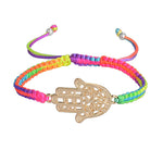 Fluorescent Hamsa Hand Bracelet & Bangle. - love myself deals 