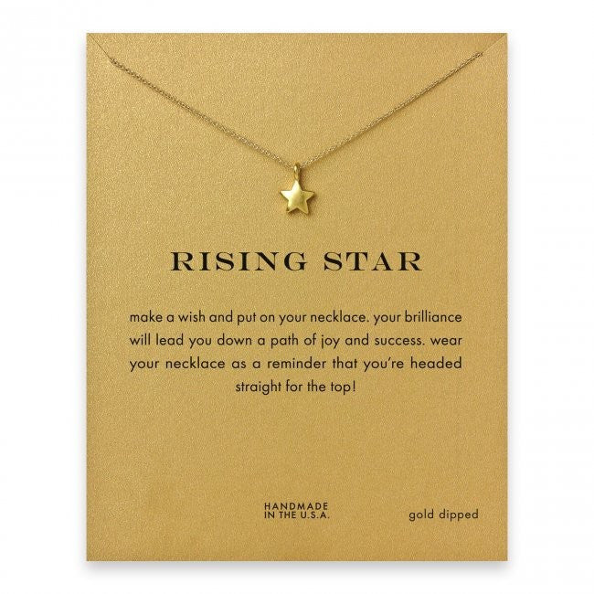 Dazzling Gold Rising Star Pendant Necklace. - love myself deals 