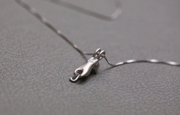 Hello Cat Lovers 925 Sterling Silver Necklace. - love myself deals 