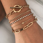4 PCS/Set-Bohemian Style Bracelets & Bangles Set For Women