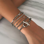 4 PCS/Set-Bohemian Style Bracelets & Bangles Set For Women