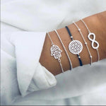 5 PCS/Set-Bohemian Style Bracelets & Bangles Set For Women