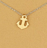 Dazzling Gold friendship Anchor Pendant necklace. - love myself deals 