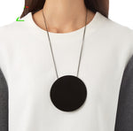 Designer Acrylic Circle Fashion Necklace. - love myself deals 