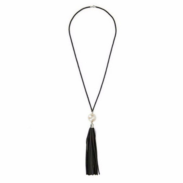 New Long Necklace Black Tassel Necklace. - love myself deals 