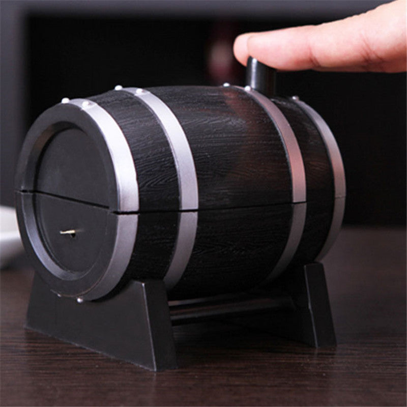 Wine Barrel Automatic Toothpick Holder/Dispenser for the Wine Lover! - love myself deals 