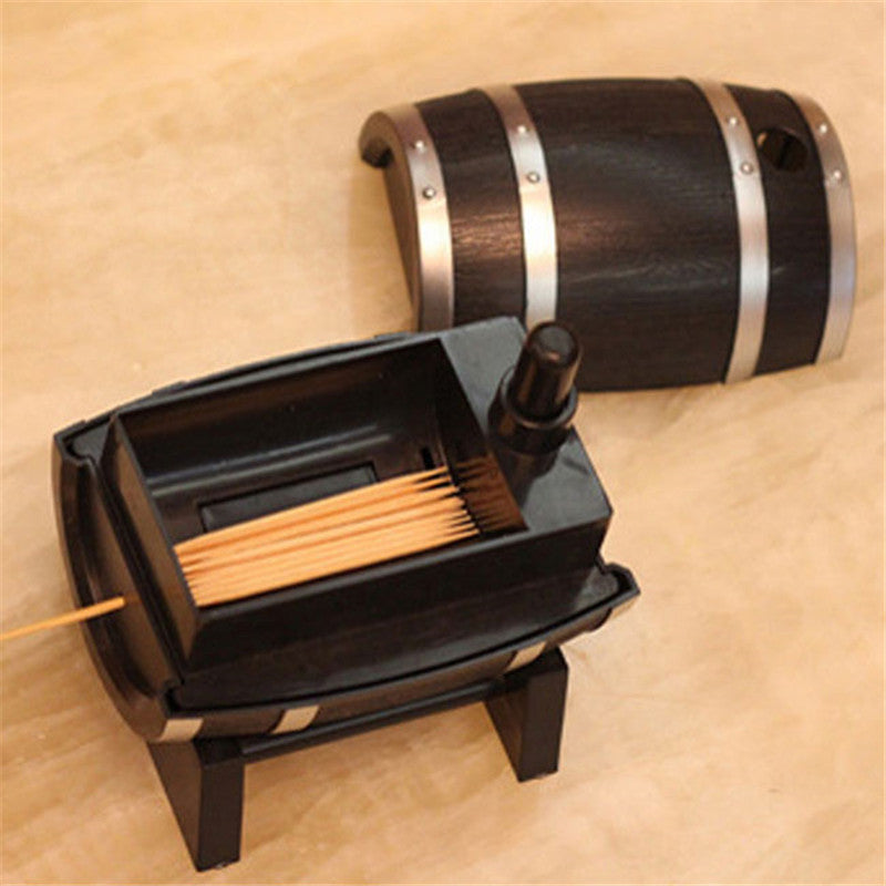 Wine Barrel Automatic Toothpick Holder/Dispenser for the Wine Lover! - love myself deals 