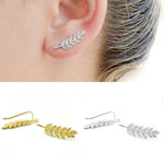 Vintage Design Modern Leaf Stud Earrings. - love myself deals 