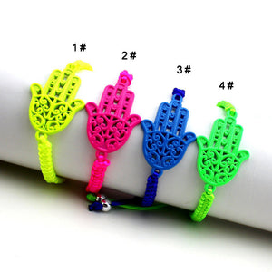 Fluorescent Hamsa Hand Bracelet & Bangle. - love myself deals 