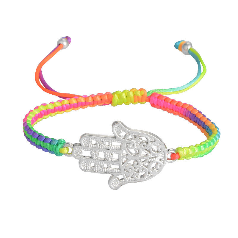 Fluorescent Hamsa Hand Bracelet & Bangle. - love myself deals 