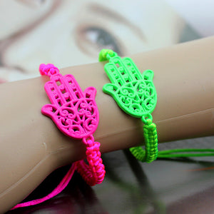 Fluorescent Hamsa Hand Bracelet & Bangle. - love myself deals 