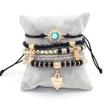 6pcs/set Hamsa Love Heart Charm Bracelet. - love myself deals 