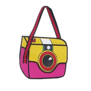 Fashionable 3D Stereo Camera Clutch Shoulder Bag. - love myself deals 