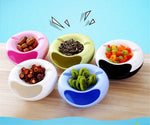 New Design Multi-functional Snack Plate with Storage Box. - love myself deals 