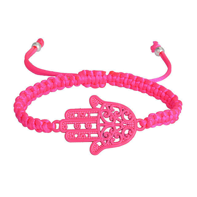 Fluorescent Hamsa Hand Bracelet & Bangle. - love myself deals 