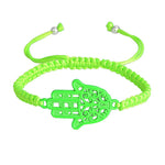 Fluorescent Hamsa Hand Bracelet & Bangle. - love myself deals 