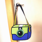 Fashionable 3D Stereo Camera Clutch Shoulder Bag. - love myself deals 